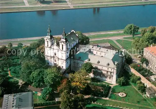 AK / Ansichtskarte Krakau_Krakow Fliegeraufnahme Hist. Gebaeude Krakau Krakow