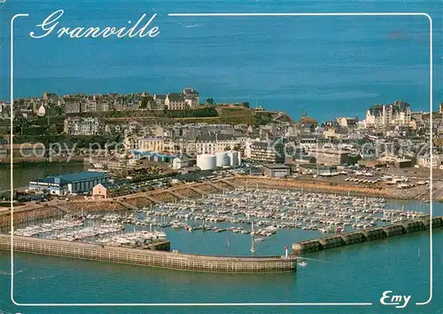 AK / Ansichtskarte Granville_50_Manche Fliegeraufnahme Port de plaisance du Herel 