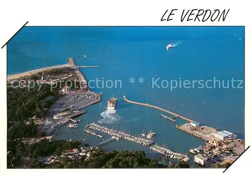 AK / Ansichtskarte Verdon sur Mer_Le Fliegeraufnahme Port   La Pointe de Grave Verdon sur Mer_Le