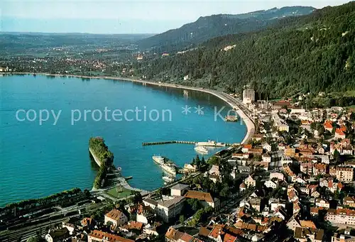 AK / Ansichtskarte Bregenz_Bodensee Teilansicht m. See Bregenz Bodensee