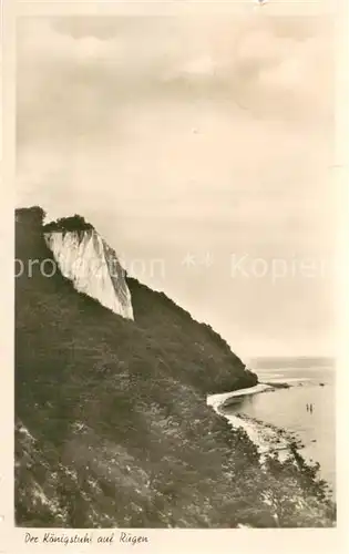 AK / Ansichtskarte Ruegen Der Koenigstuhl Kreidefelsen Steilkiste Ruegen