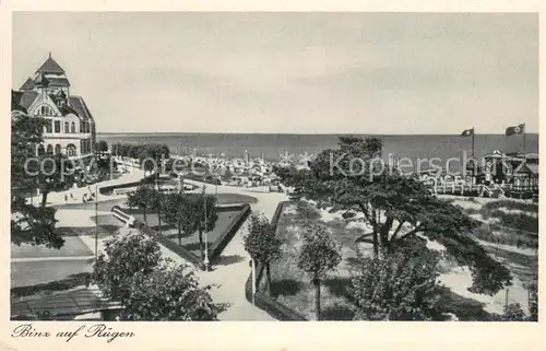 AK / Ansichtskarte Binz_Ruegen Strandpromenade Hotel Seebruecke Kupfertiefdruck Binz_Ruegen