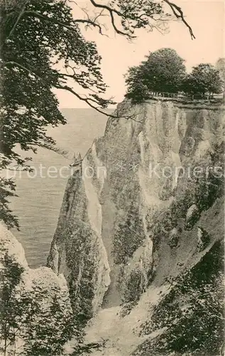 AK / Ansichtskarte Stubbenkammer_Ruegen Schlucht Kreidefelsen Steilkueste Stubbenkammer Ruegen