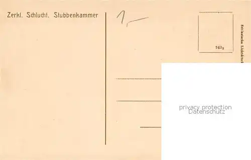 AK / Ansichtskarte Stubbenkammer_Ruegen Schlucht Kreidefelsen Steilkueste Stubbenkammer Ruegen