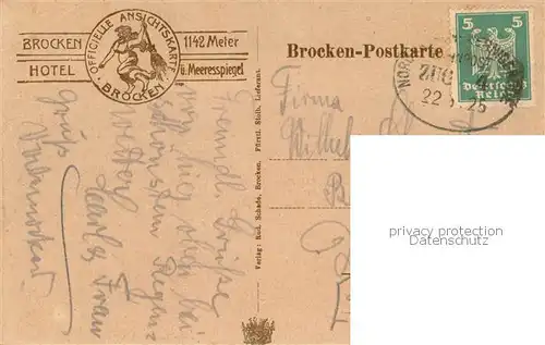 AK / Ansichtskarte Brocken_Harz Berghotel Aussichtsturm Brocken Harz