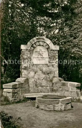 AK / Ansichtskarte Friedrichsbrunn_Harz Friedrichsbrunnen Friedrichsbrunn Harz