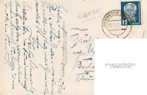 AK / Ansichtskarte Gernrode_Harz FDGB Heim Stubenberg Gernrode Harz