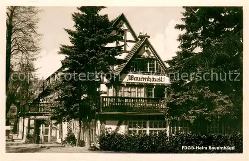 AK / Ansichtskarte Wehlen_Sachsen FDGB Heim Bauernhaeusl Wehlen_Sachsen