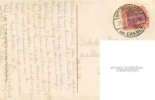 AK / Ansichtskarte Woltersdorf_Erkner Partie von der Loecknitz Ruderboot Woltersdorf Erkner