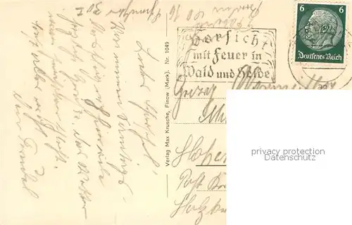 AK / Ansichtskarte Eberswalde Uferweg am Hertateich Eberswalde