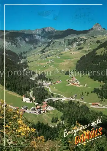 AK / Ansichtskarte Damuels_Vorarlberg Gesamtansicht Bregenzerwald geg. Mittagspitze Damuels Vorarlberg