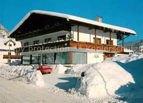 AK / Ansichtskarte Ehrwald_Tirol Gaestehaus Rustika Aussenansicht Winter Schnee Ehrwald Tirol