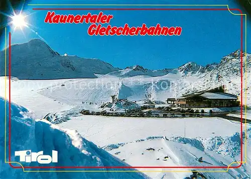 AK / Ansichtskarte Kaunertal Kaunertaler Gletscherbahnen Winter Schnee Restaurant Aussenansicht Kaunertal