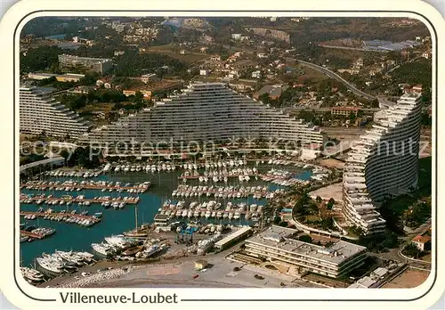 AK / Ansichtskarte Villeneuve Loubet_06 Fliegeraufnahme Marina Baie des Anges 