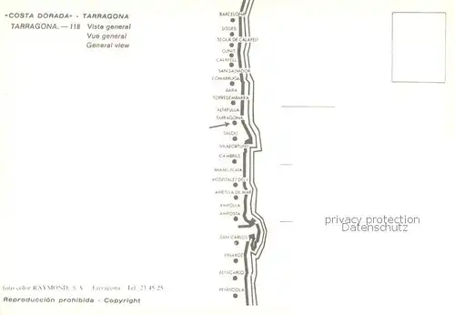 AK / Ansichtskarte Tarragona_ES Totalansicht 