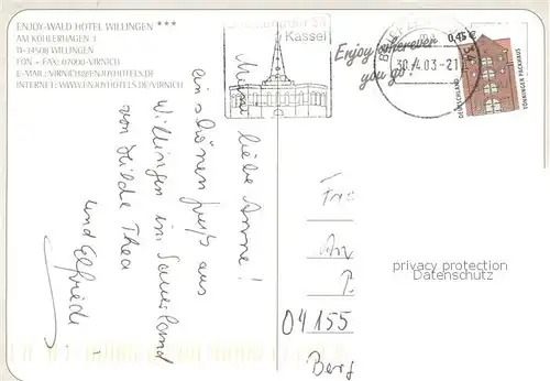 AK / Ansichtskarte Willingen_Sauerland Fliegeraufnahme Enjoy Wald Hotel Teilansichten Willingen_Sauerland