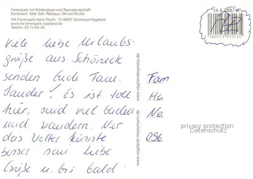 AK / Ansichtskarte Schoeneck_Vogtland IFA Ferienpark Hallenbad Sauna Alter Soell Rathaus  Schoeneck_Vogtland