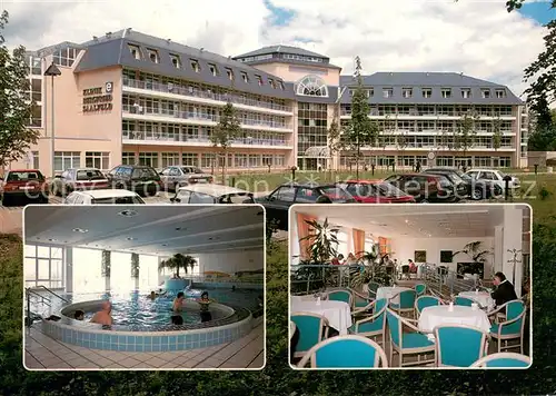 AK / Ansichtskarte Saalfeld_Saale Klinik Bergfried Saalfeld Teilansichten Saalfeld_Saale