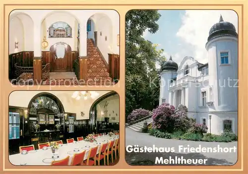 AK / Ansichtskarte Mehltheuer_Vogtland Gaestehaus Friedenshort Innen  u. Aussenansicht Mehltheuer_Vogtland