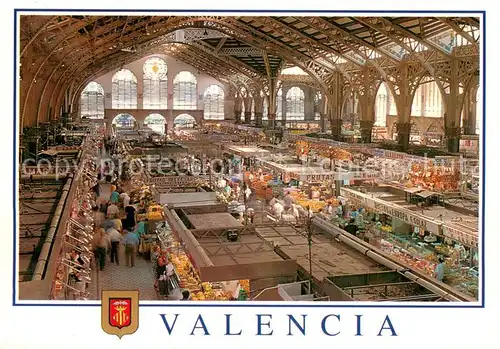 AK / Ansichtskarte Valencia__Valenciana_ES Markt Halle 