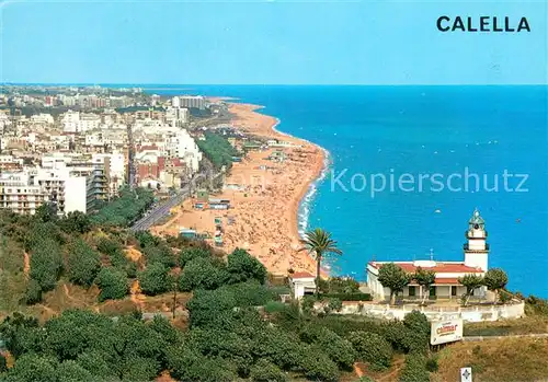 AK / Ansichtskarte CALELLA_de_la_Costa_ES Strand Panorama 