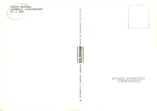 AK / Ansichtskarte Vilafortuny_Cambrils Fliegeraufnahme Teilansicht am Meer Vilafortuny_Cambrils