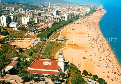 AK / Ansichtskarte CALELLA_de_la_Costa_ES Fliegeraufnahme Strand Panorama 