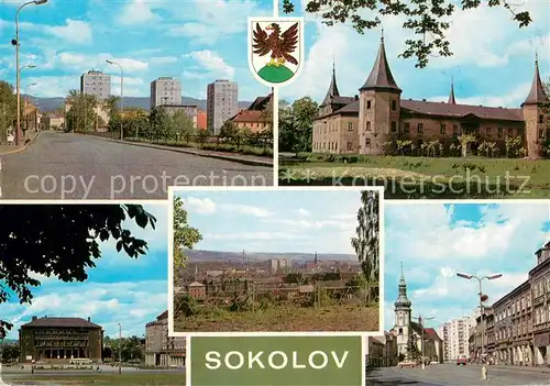 AK / Ansichtskarte Sokolov_CZ Teilansichten Schloss 