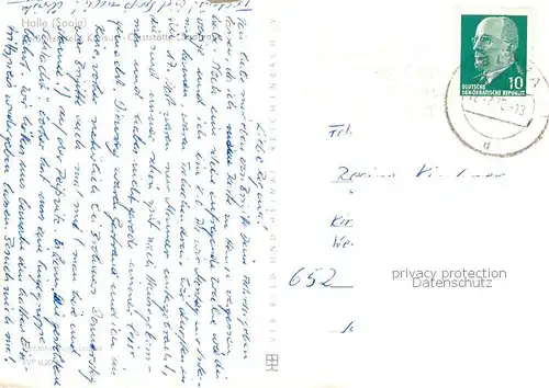 AK / Ansichtskarte Halle_Saale Peissnitzinsel Konsum Gaststaette Saaleaue Halle_Saale