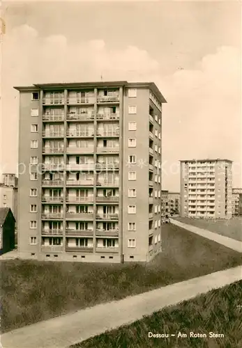 AK / Ansichtskarte Dessau Rosslau Am Roten Stern Dessau Rosslau