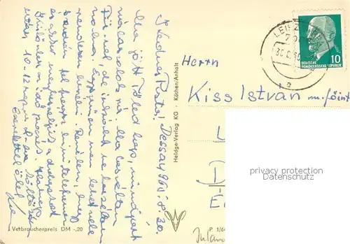 AK / Ansichtskarte Dessau Rosslau Am Roten Stern Dessau Rosslau