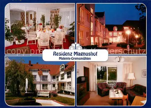 AK / Ansichtskarte Malente Gremsmuehlen Residenz Magnushof Gastraeume Malente Gremsmuehlen