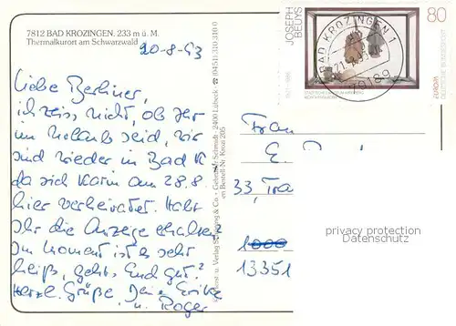 AK / Ansichtskarte Bad_Krozingen Fliegeraufnahme Bad_Krozingen