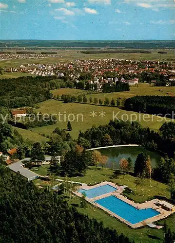 AK / Ansichtskarte Bad_Woerishofen Staedt Schwimmbad Ortsansicht Gartensiedlung Fliegeraufnahme Bad_Woerishofen