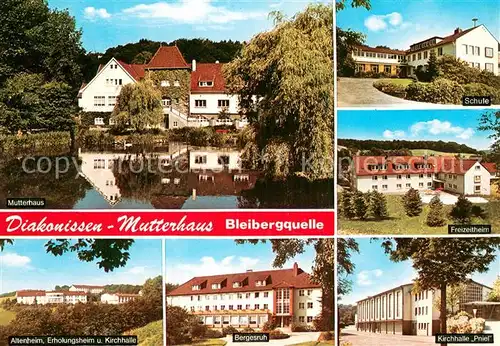 AK / Ansichtskarte Velbert Diakonissen Mutterhaus Schule Freizeitheim Altenheim Kirchhalle Pniel Bergesruh  Velbert