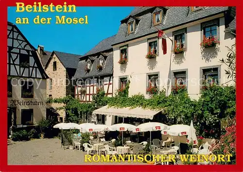 AK / Ansichtskarte Beilstein_Mosel Weinstuben Freiterrasse Beilstein_Mosel