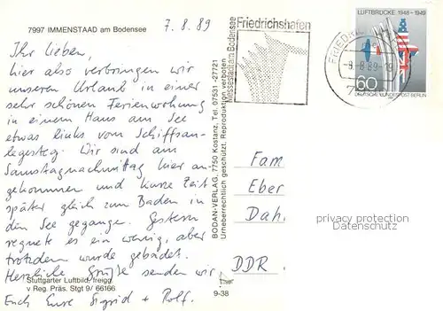 AK / Ansichtskarte Immenstaad_Bodensee Fliegeraufnahme Immenstaad_Bodensee