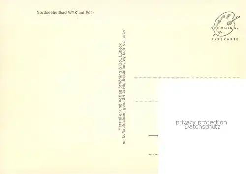 AK / Ansichtskarte Wyk_Foehr Fliegeraufnahme Foehr