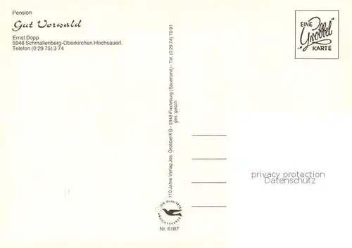 AK / Ansichtskarte Oberkirchen_Sauerland Pension Gut Vorwald Ausritt Badesee Oberkirchen_Sauerland