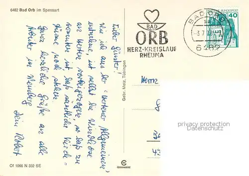 AK / Ansichtskarte Bad_Orb Fliegeraufnahme Bad_Orb