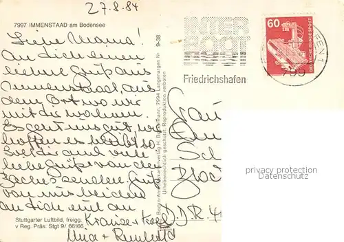 AK / Ansichtskarte Immenstaad_Bodensee Fliegeraufnahme Immenstaad_Bodensee