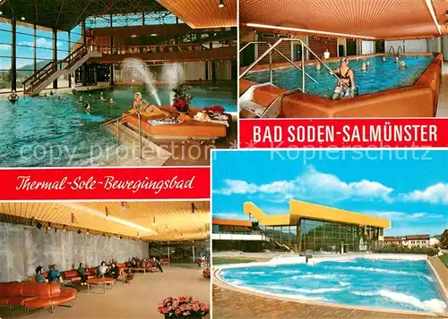 AK / Ansichtskarte Bad_Soden Salmuenster Thermal Sole Bewegungsbad Freibad Ruheraum Bad_Soden Salmuenster