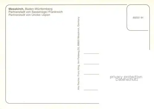 AK / Ansichtskarte Messkirch Dorfstrasse Teilansicht Fachwerkhaeuser Messkirch