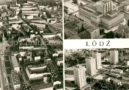 AK / Ansichtskarte Lodz_Litzmannstadt Fragment miasta Teatr Wielki Osiedle mieszkaniowe Nowe Rokicie 