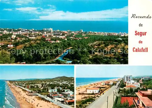 AK / Ansichtskarte Segur_de_Calafell_Tarragona_ES Panorama Diversos aspectos de la Playa 