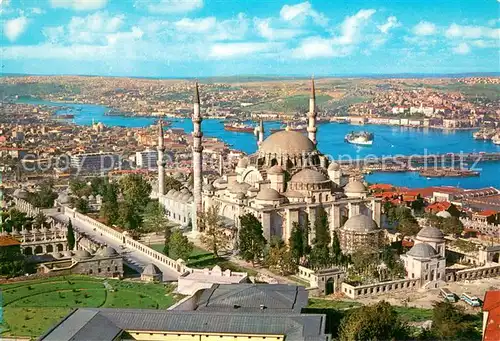 AK / Ansichtskarte Istanbul_Constantinopel_TK Sueleymaniye Camii ve Halic 