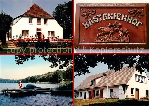 AK / Ansichtskarte Gransee Ferienobjekt Kastanienhof Brandenburg Gross Menow Bettenhaus Ellenbogensee Freizeitgebaeude Gransee