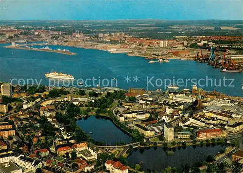 AK / Ansichtskarte Kiel Hafen Passagierschiff MS Europa Fliegeraufnahme Kiel