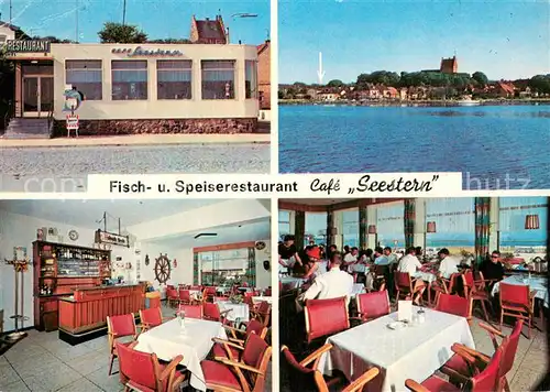 AK / Ansichtskarte Heiligenhafen_Ostseebad Fisch und Speiserestaurant Cafe Seestern Gastraeume Heiligenhafen_Ostseebad