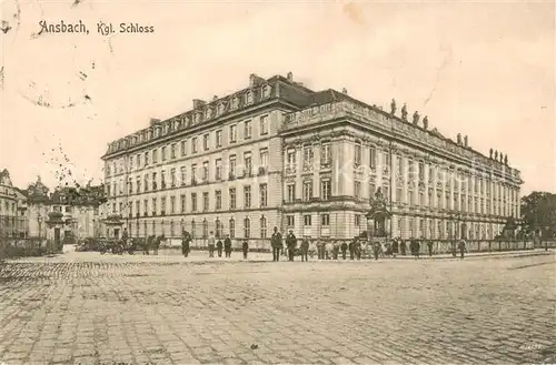 AK / Ansichtskarte Ansbach_Mittelfranken Kgl Schloss Ansbach Mittelfranken